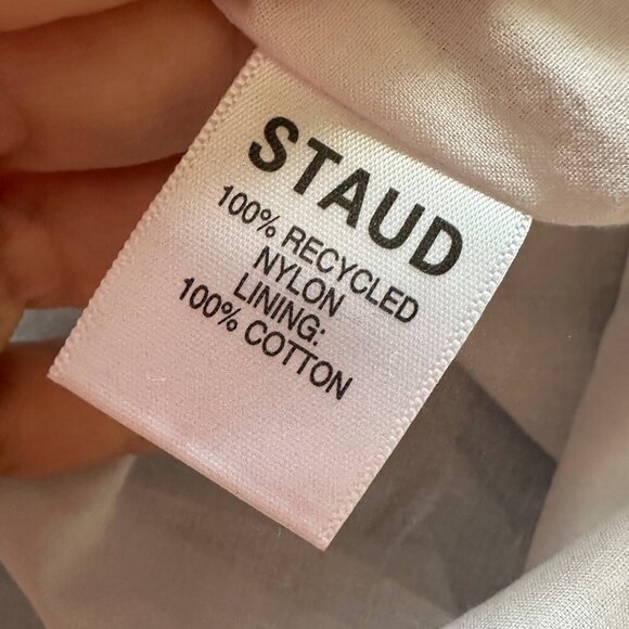 Staud Blanche Ombre Gingham Midi Dress Womens Size S Picnic Cottagecore Pockets - Picture 9 of 12